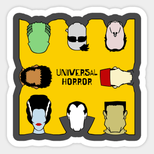 Universal Horror Squared Sticker